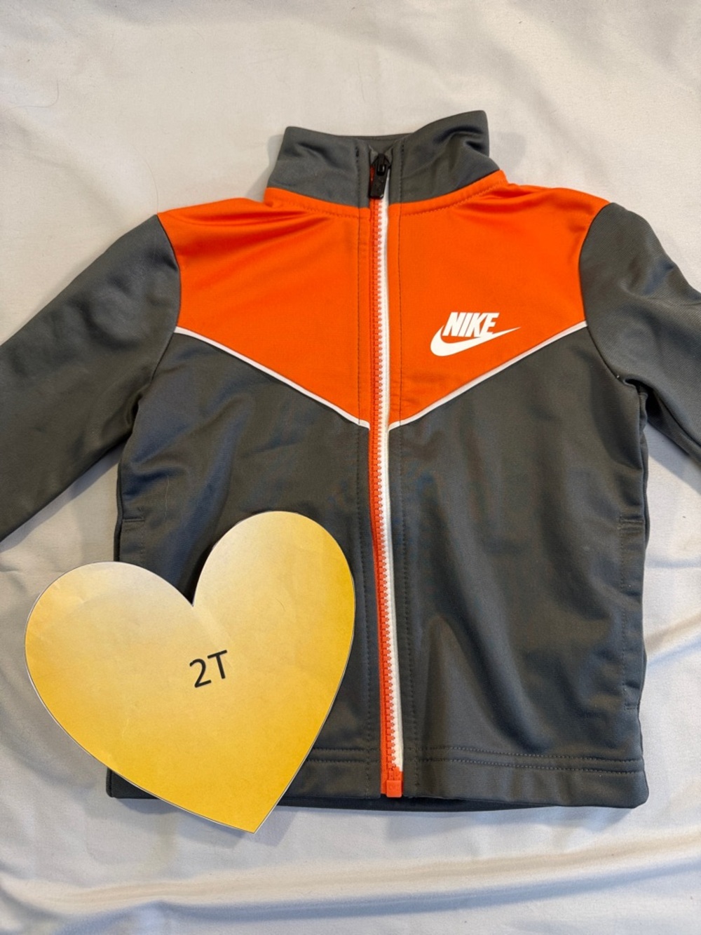 Nike - Full zip gender neutral toddler sports jacket.